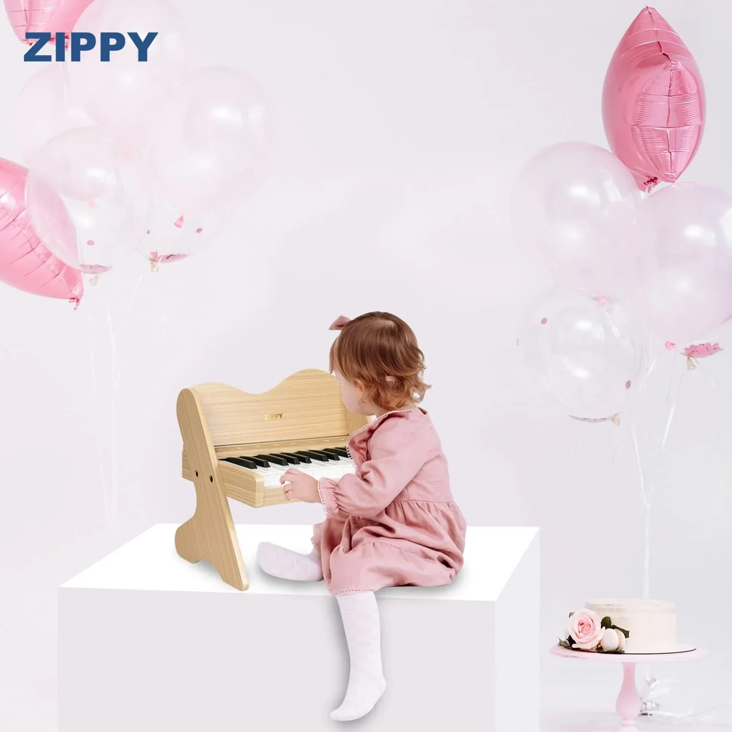 Kids piano keyboard, 25 key kids digital piano, wooden piano for toddler girls boys - Image 6