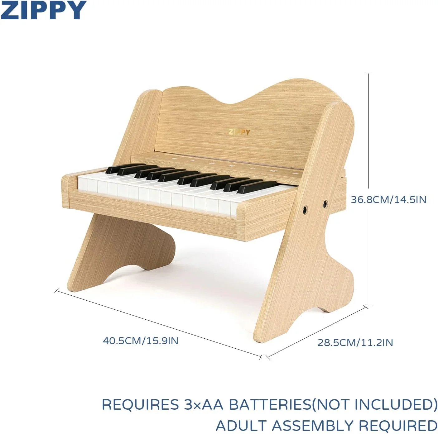 Kids piano keyboard, 25 key kids digital piano, wooden piano for toddler girls boys - Image 5